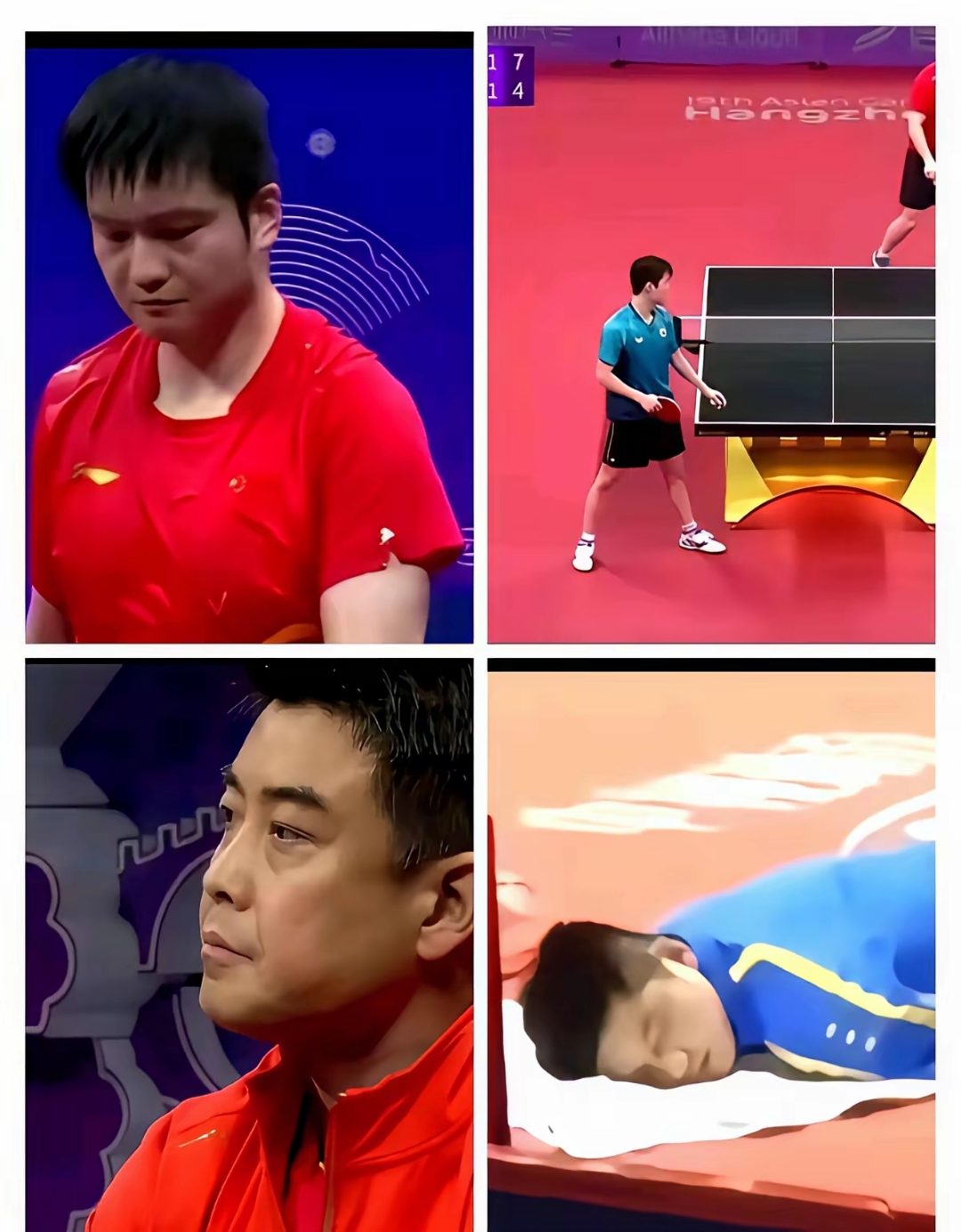 包含日本乒乓球队轻取法国乒乓球队，王皓完成帽子戏法的词条